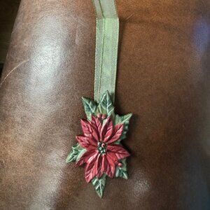 Longaberger Poinsettia 2006 Basket Holiday Tie On